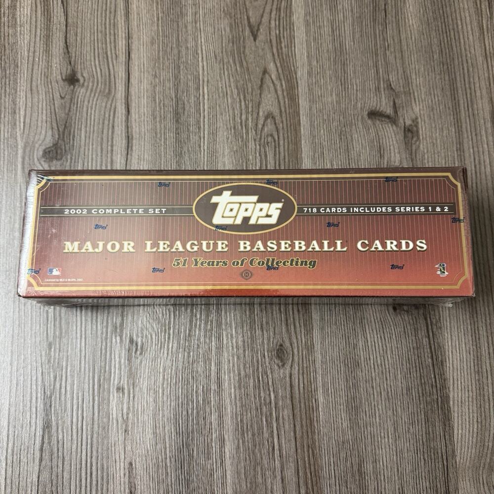 Topps 2002 Complete Set Major League Baseball Cards Factory Sealed